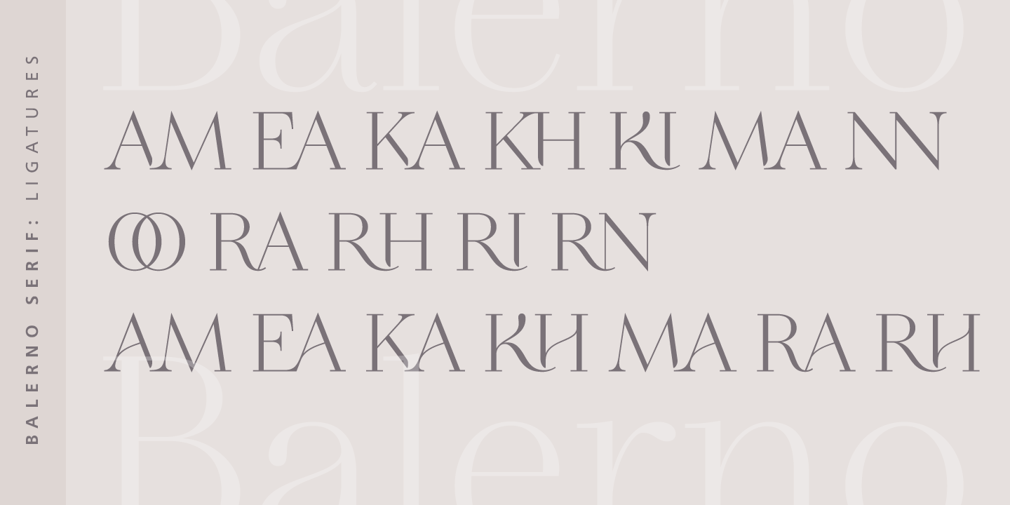 Example font Balerno Serif #4